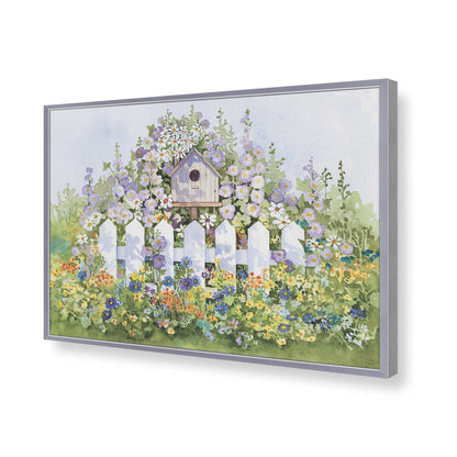 [Color:Polished Chrome], Picture of art in a Polished Chrome frame of the corner