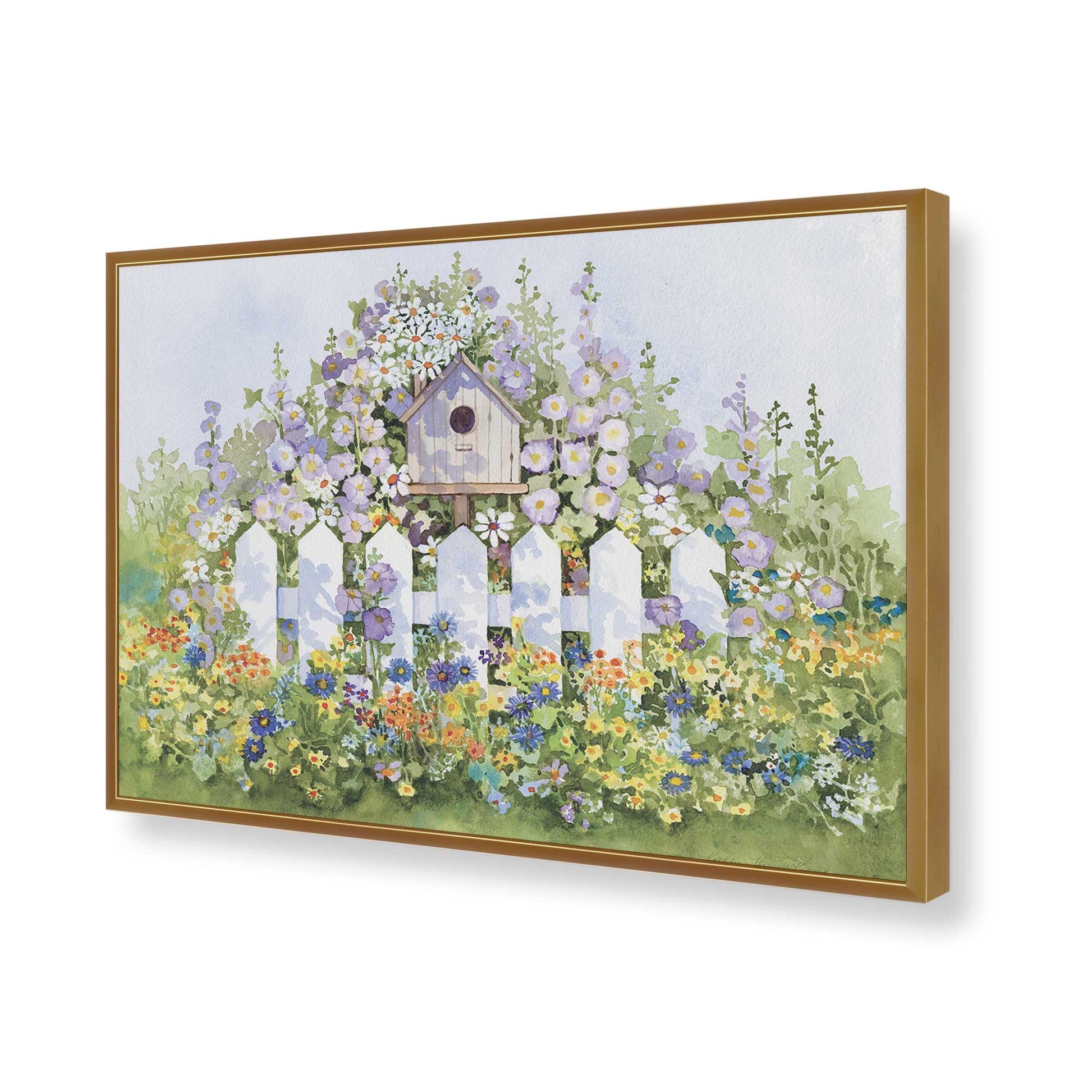 [Color:Polished Gold], Picture of art in a Polished Gold frame of the corner