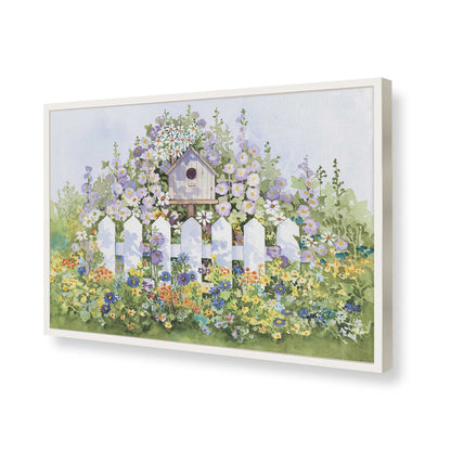 [Color:Opaque White], Picture of art in a Opaque White frame of the corner