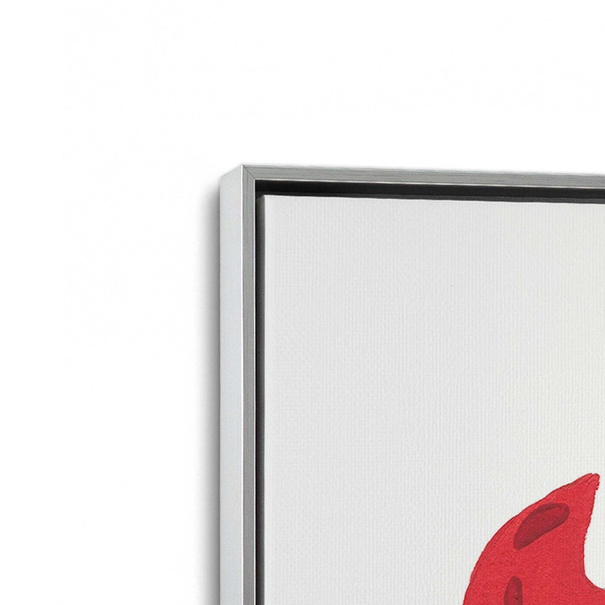 [Color:Polished Chrome], Picture of art in a Polished Chrome frame at an angle