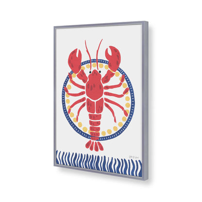 [Color:Polished Chrome], Picture of art in a Polished Chrome frame of the corner