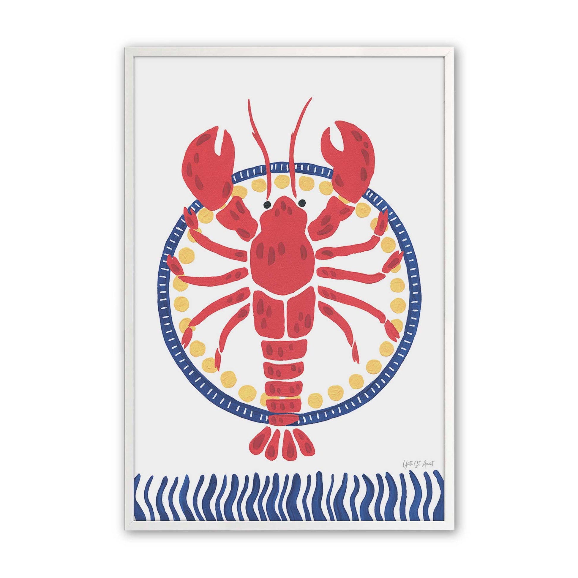 [Color:Opaque White], Picture of art in a Opaque White frame