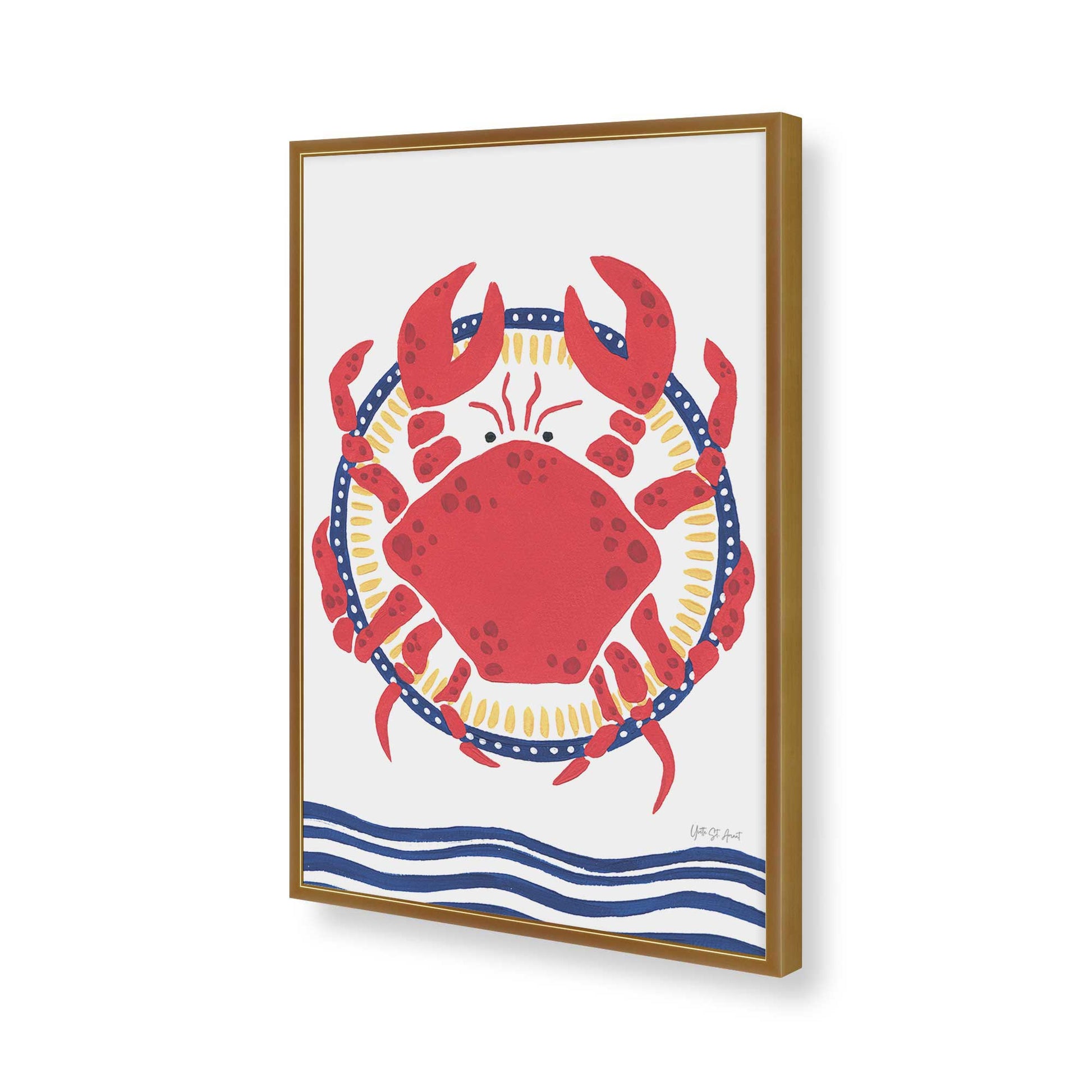 [Color:Polished Gold], Picture of art in a Polished Gold frame of the corner