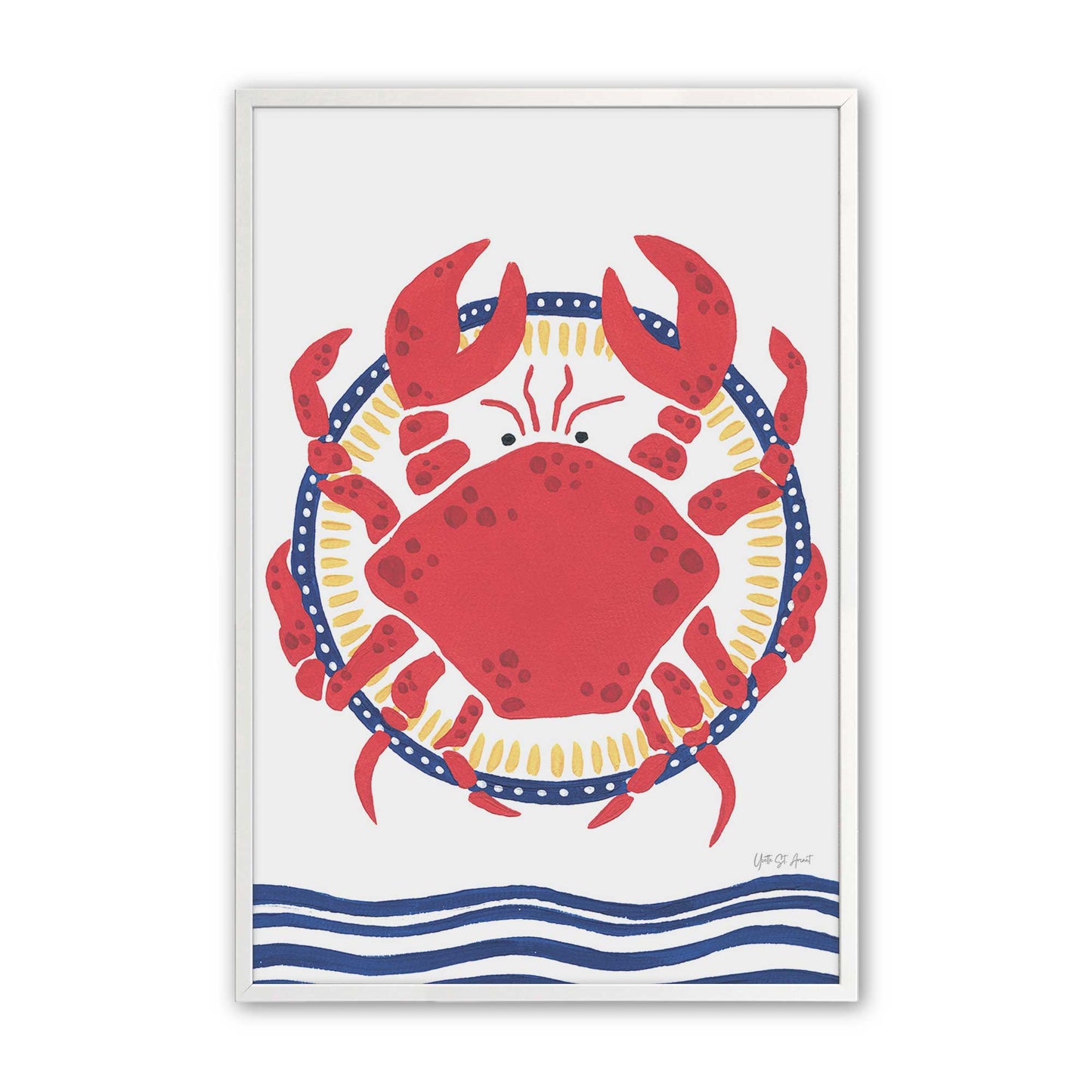 [Color:Opaque White], Picture of art in a Opaque White frame