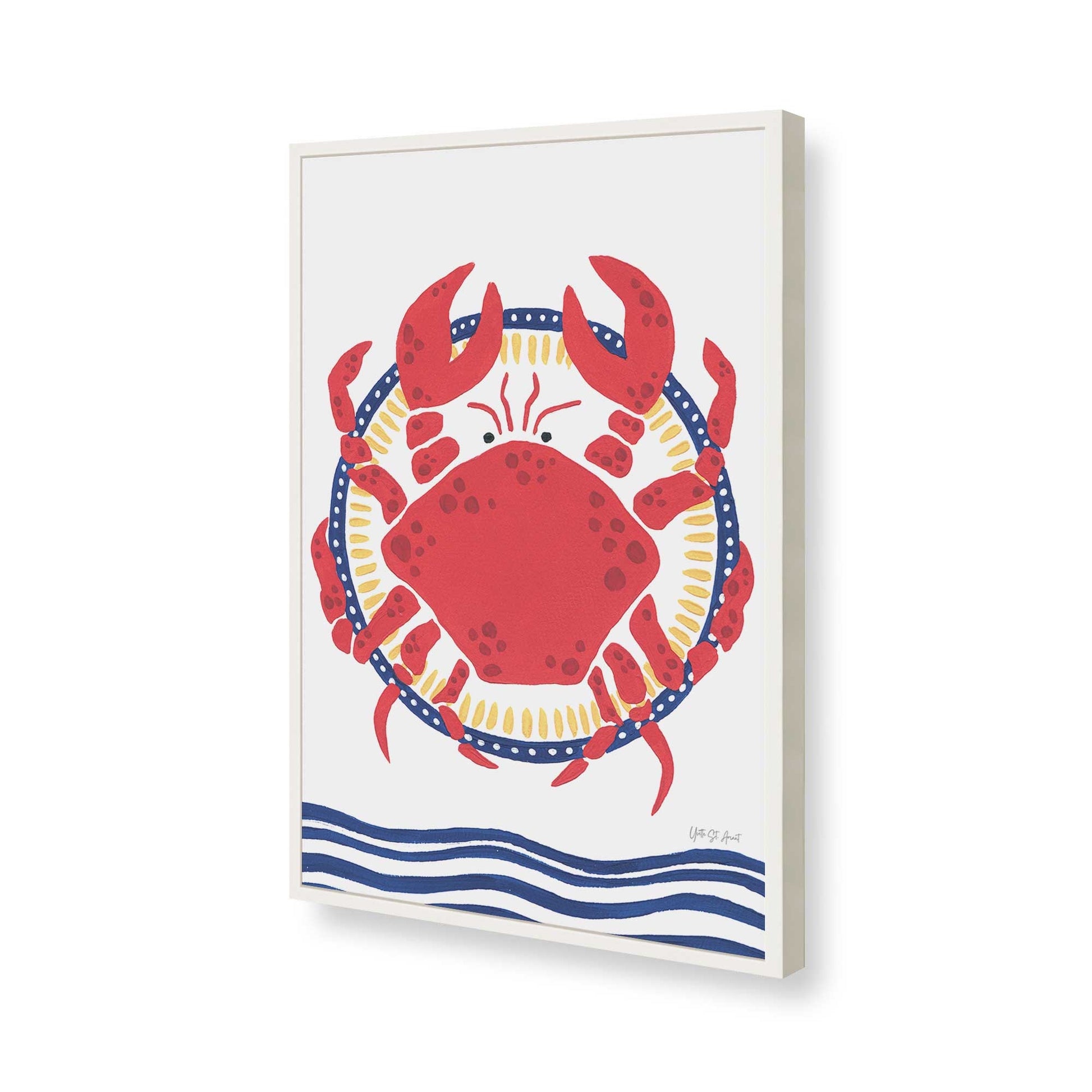 [Color:Opaque White], Picture of art in a Opaque White frame of the corner