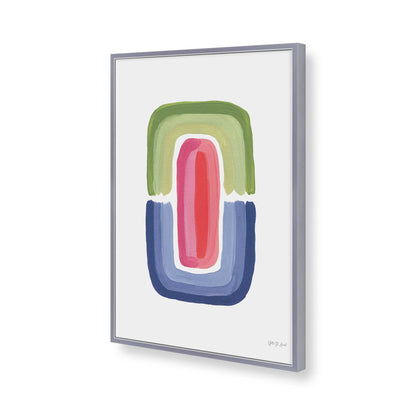 [Color:Polished Chrome], Picture of art in a Polished Chrome frame of the corner