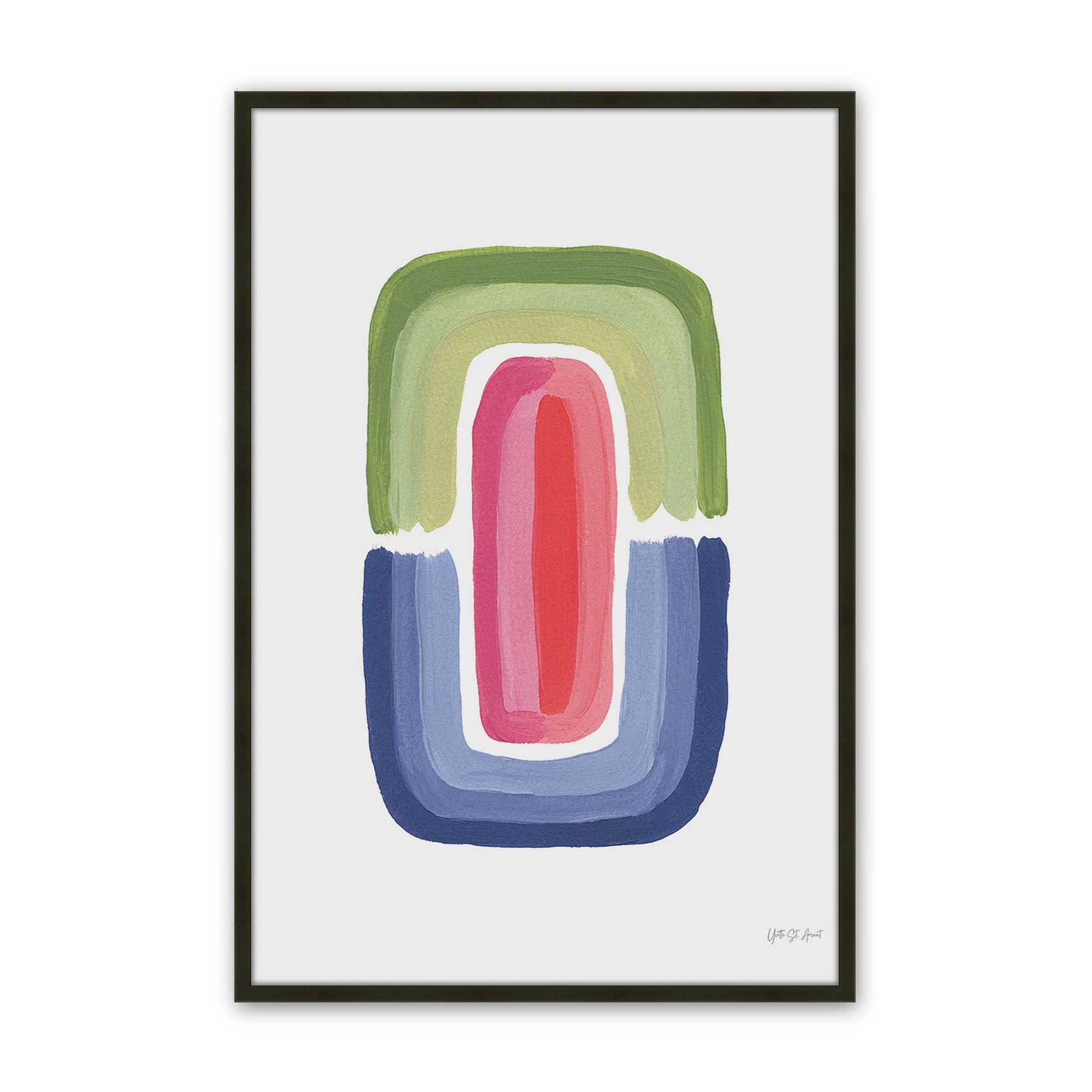 [Color:Satin Black], Picture of art in a Satin Black frame