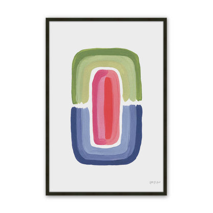 [Color:Satin Black], Picture of art in a Satin Black frame