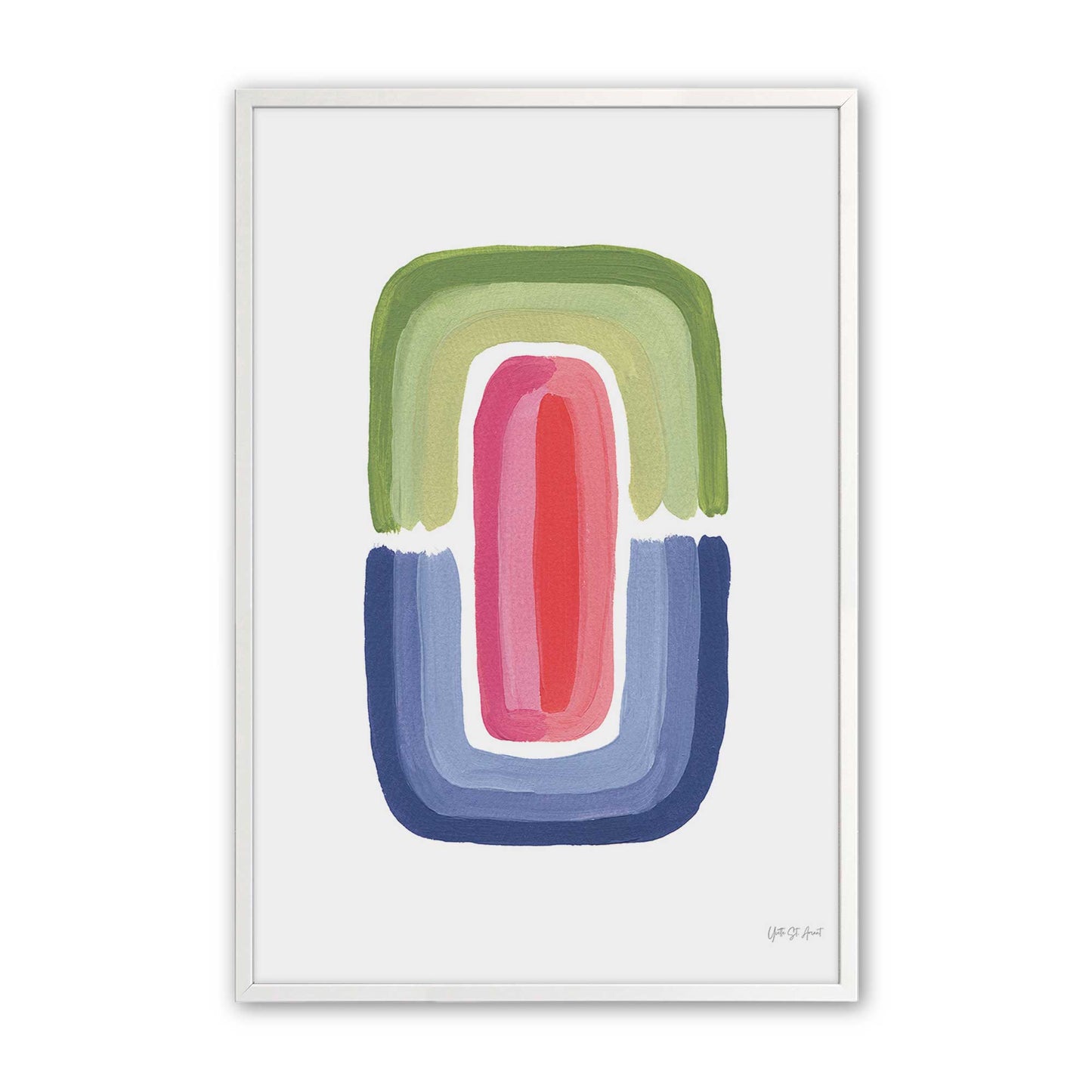 [Color:Opaque White], Picture of art in a Opaque White frame