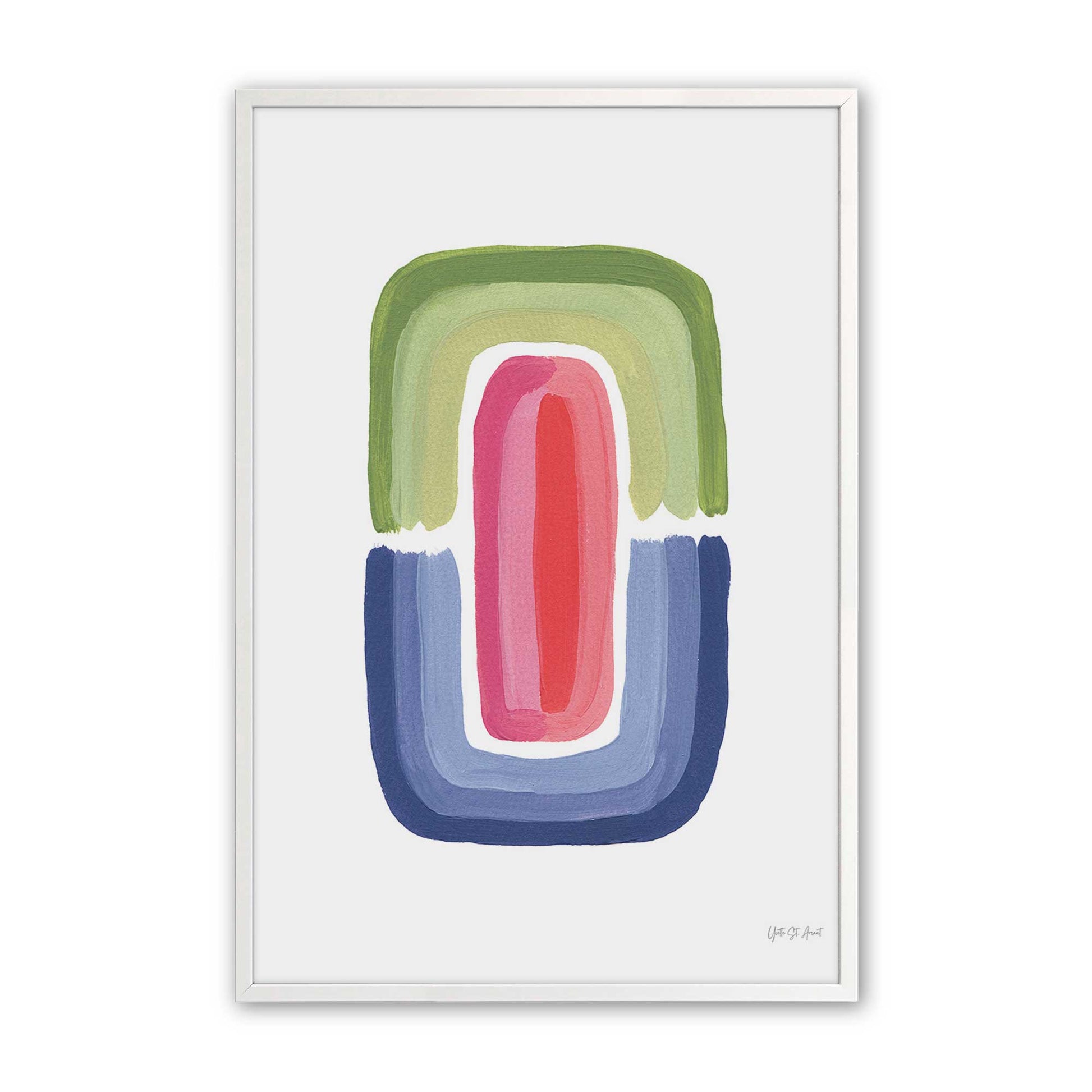 [Color:Opaque White], Picture of art in a Opaque White frame