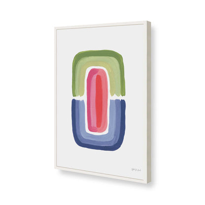 [Color:Opaque White], Picture of art in a Opaque White frame of the corner
