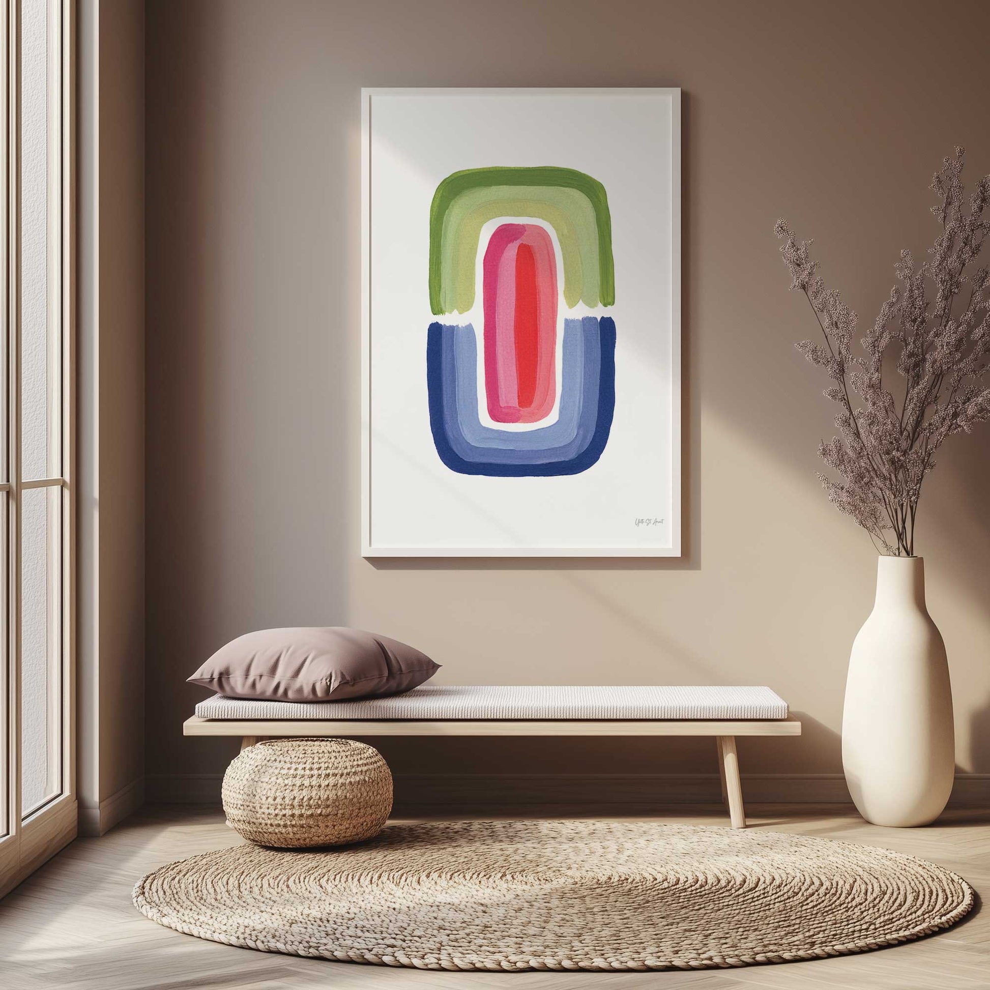 [SPECIAL],[LIFESTYLE], Picture of art hanging in a room