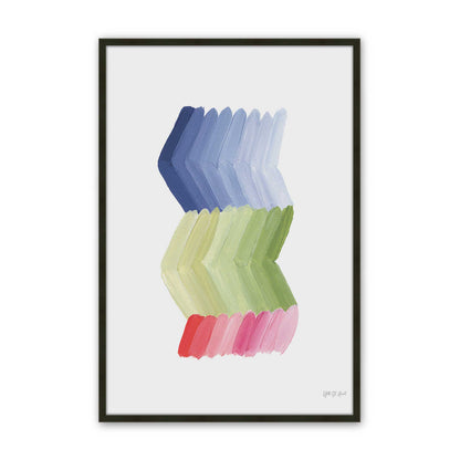 [Color:Satin Black], Picture of art in a Satin Black frame