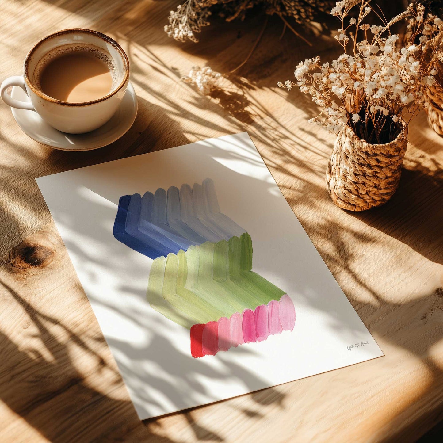[Color:Rolled Print], Picture of close up of art