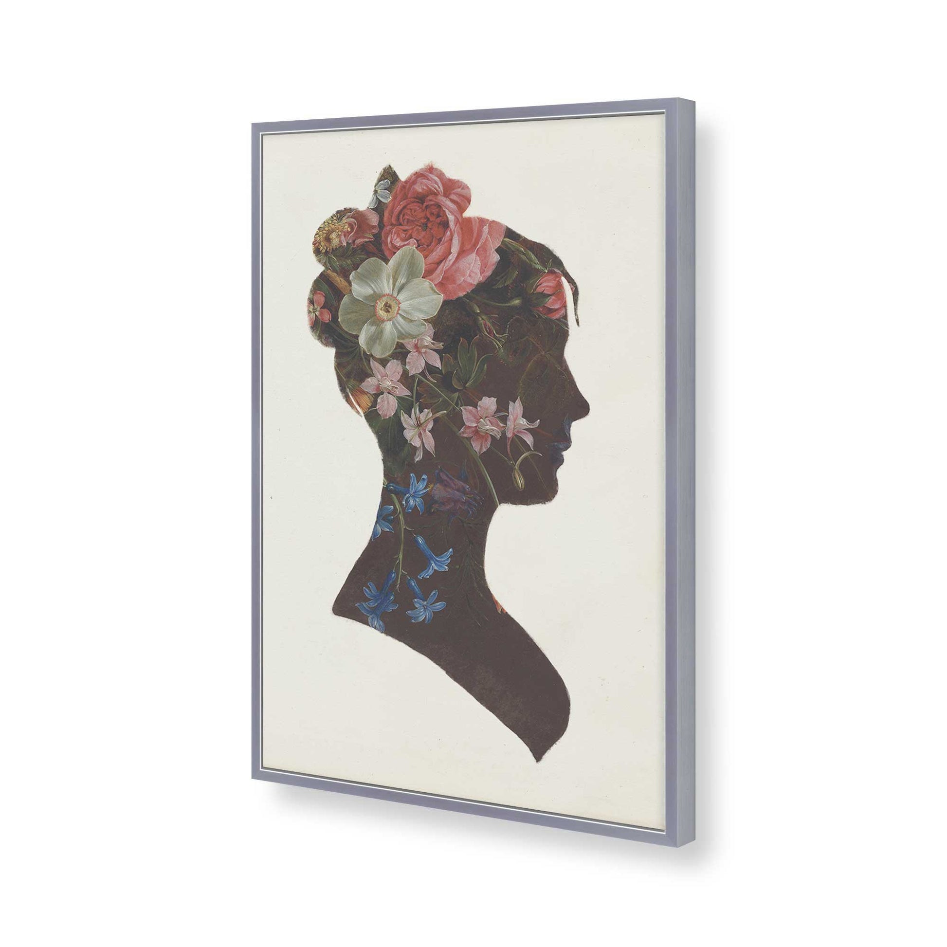 [Color:Polished Chrome], Picture of art in a Polished Chrome frame of the corner