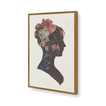 [Color:Polished Gold], Picture of art in a Polished Gold frame of the corner
