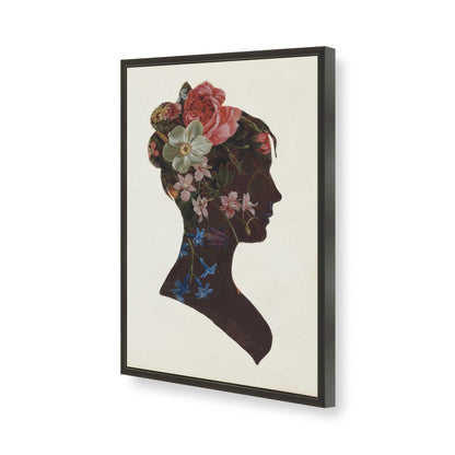 [Color:Satin Black], Picture of art in a Satin Black frame of the corner