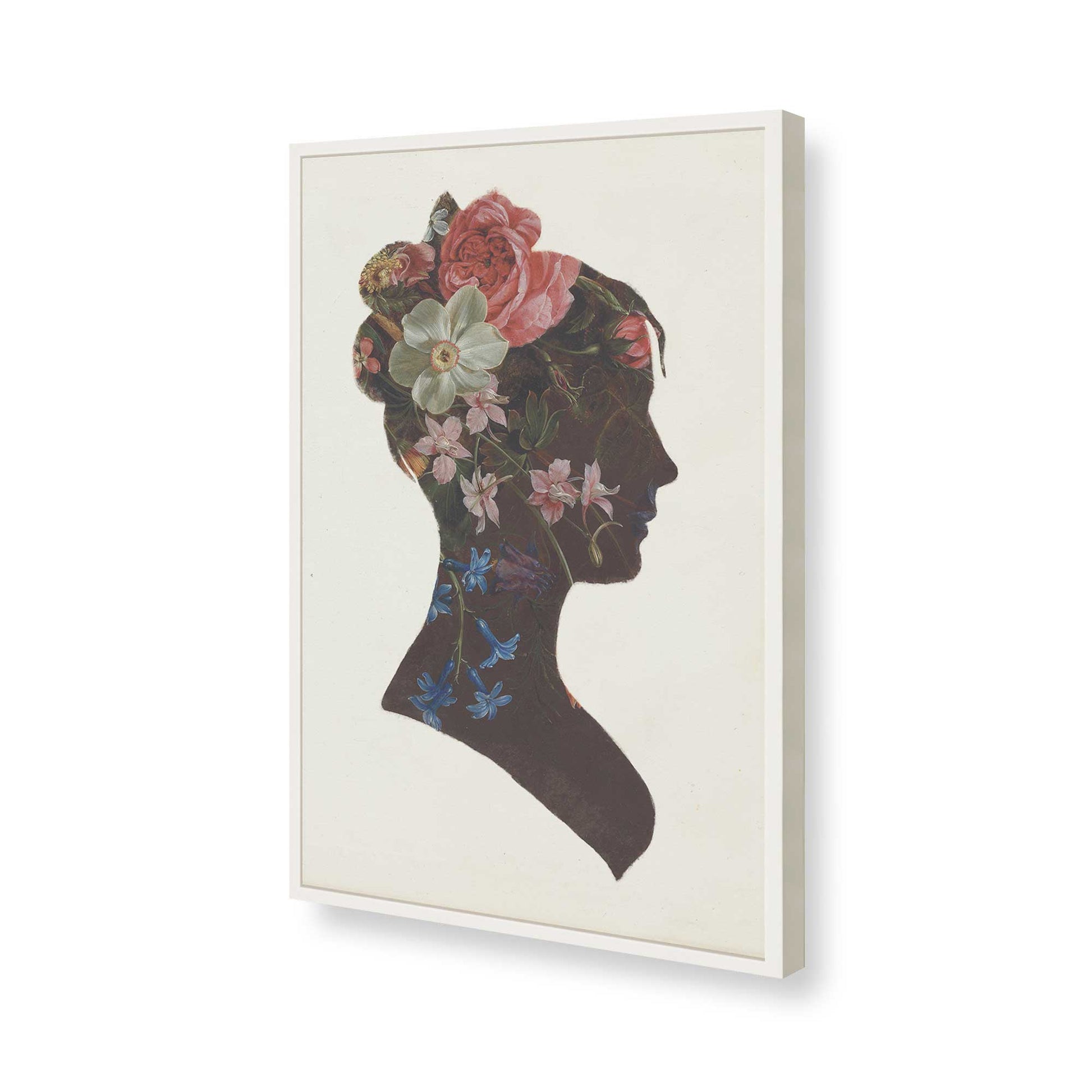 [Color:Opaque White], Picture of art in a Opaque White frame of the corner