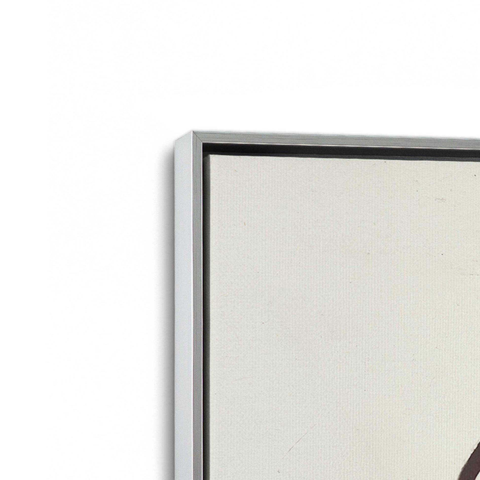 [Color:Polished Chrome], Picture of art in a Polished Chrome frame at an angle