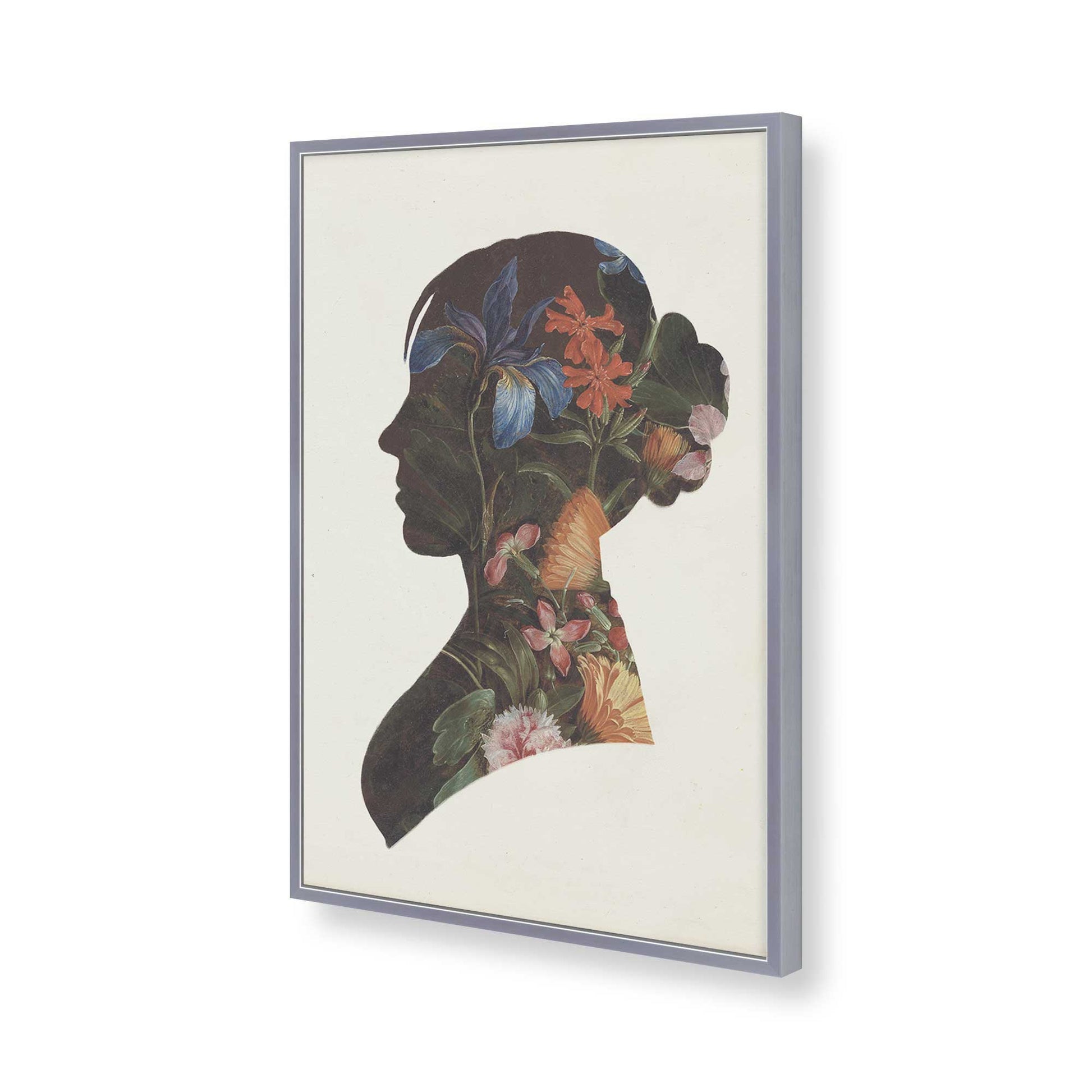 [Color:Polished Chrome], Picture of art in a Polished Chrome frame of the corner