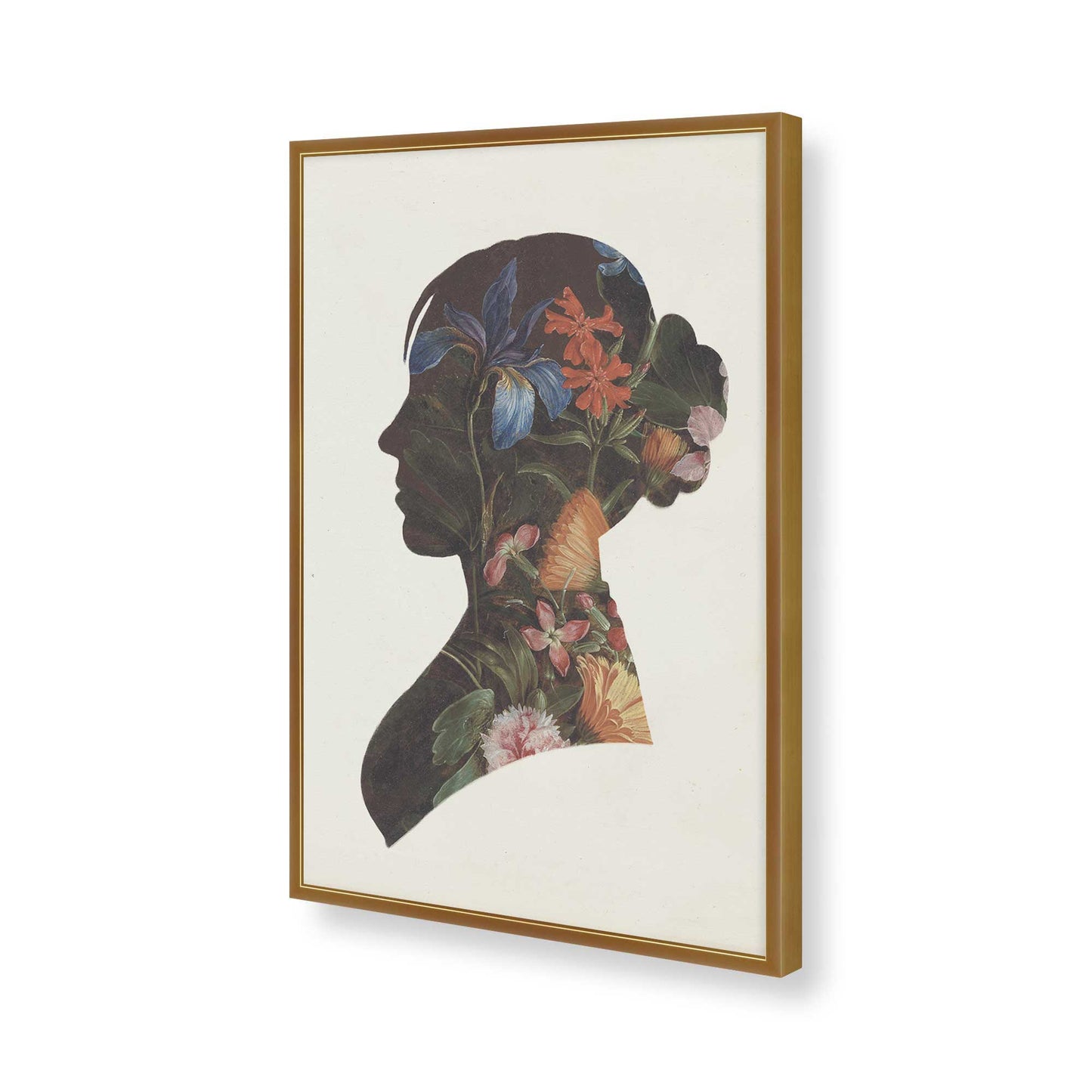 [Color:Polished Gold], Picture of art in a Polished Gold frame of the corner