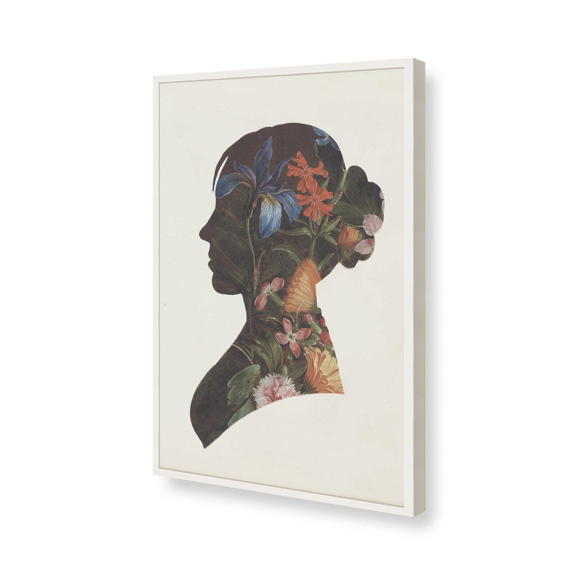 [Color:Opaque White], Picture of art in a Opaque White frame of the corner
