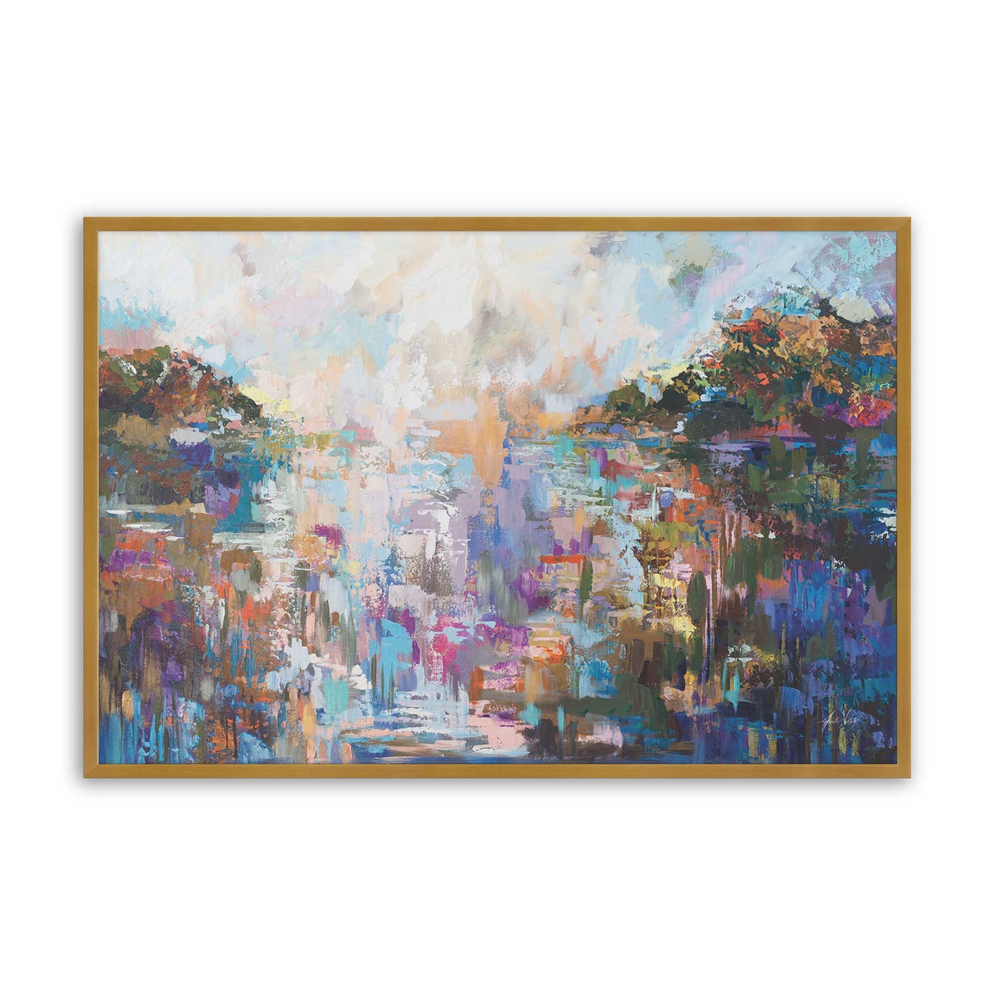 [Color:Polished Gold], Picture of art in a Polished Gold frame