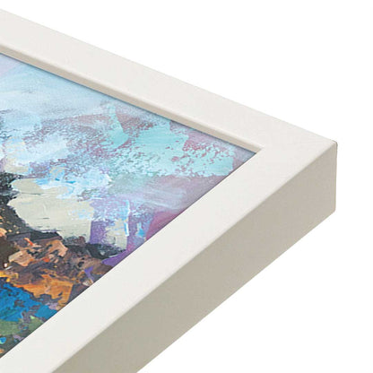 [Color:Opaque White], Picture of art in a Opaque White frame at an angle