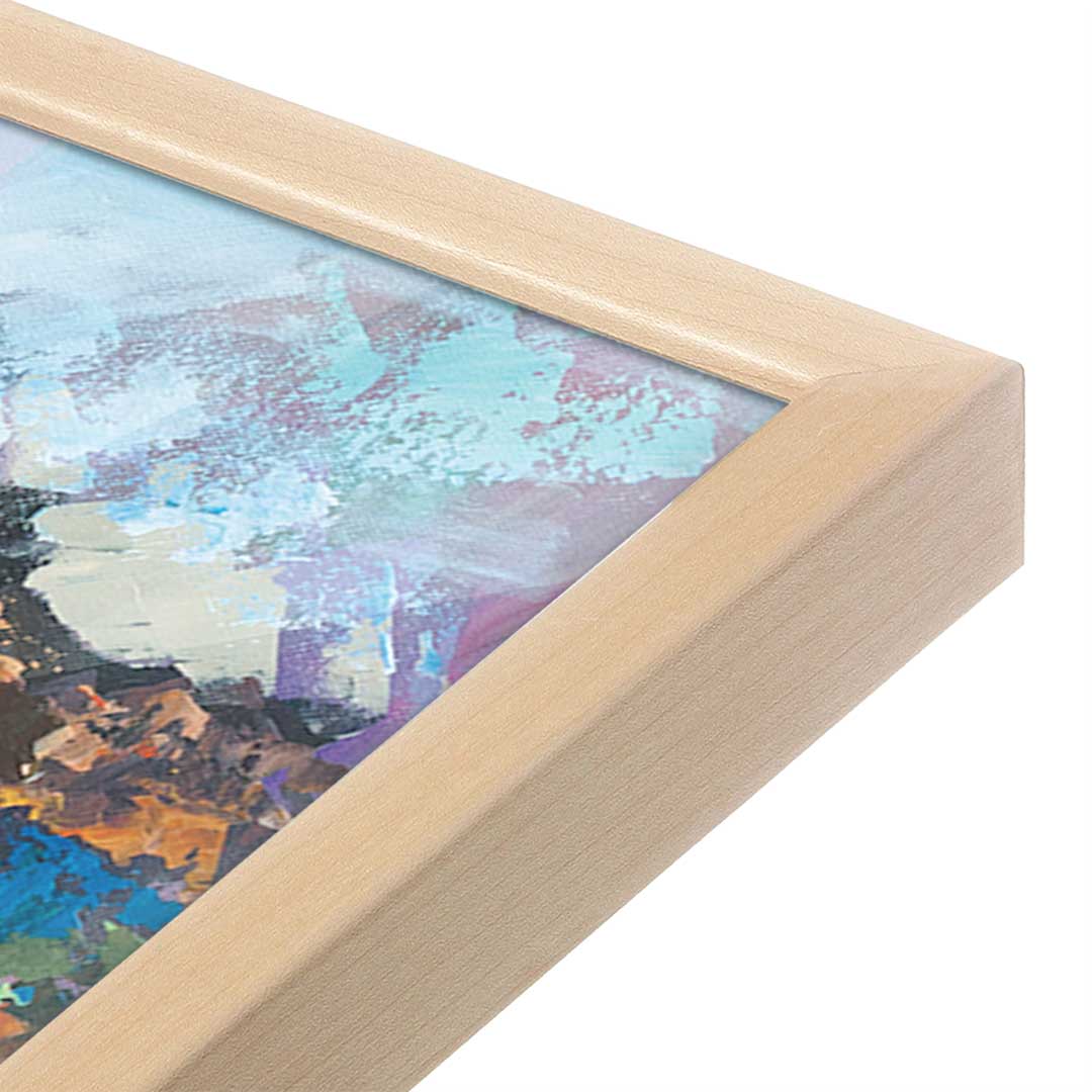 [Color:Raw Maple], Picture of art in a Raw Maple frame at an angle