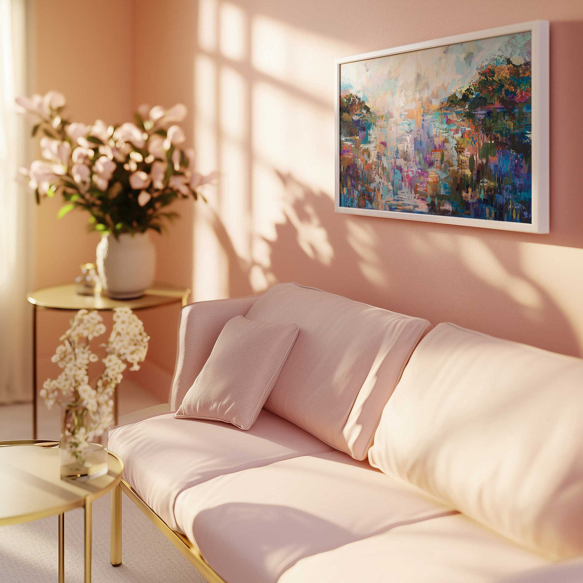 Picture of art in a room