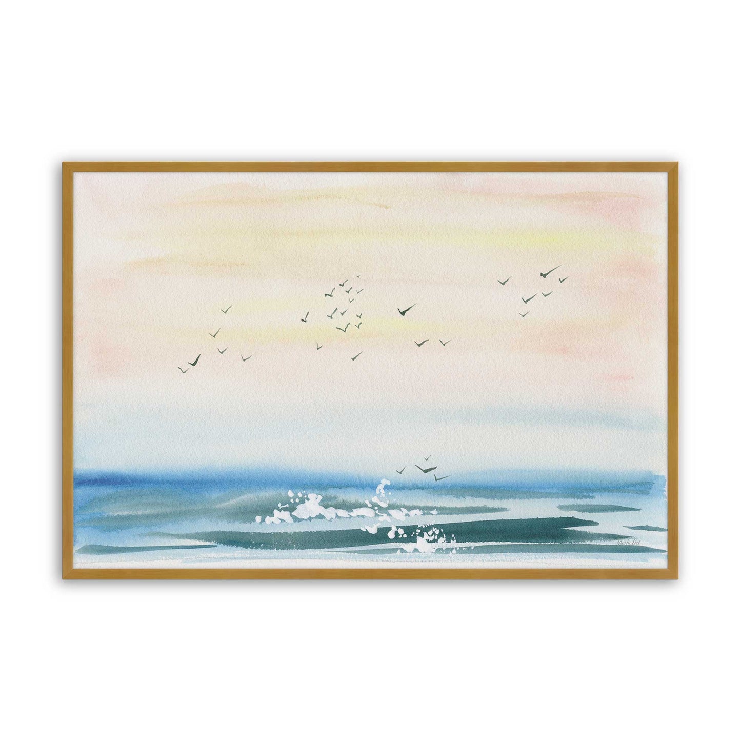 [Color:Polished Gold], Picture of art in a Polished Gold frame