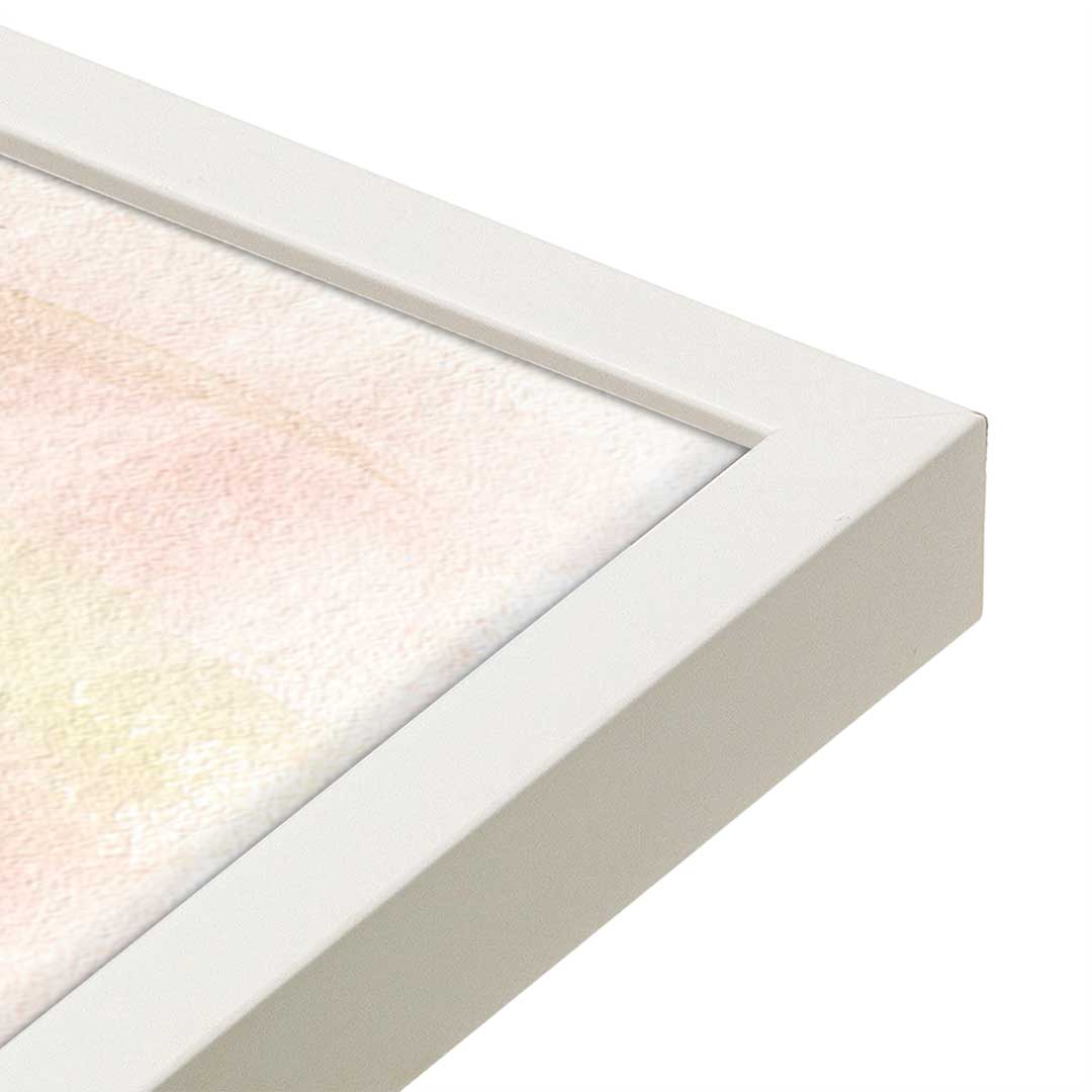 [Color:Opaque White], Picture of art in a Opaque White frame at an angle