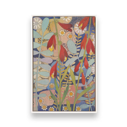 [Color:Opaque White], Picture of art in a White frame