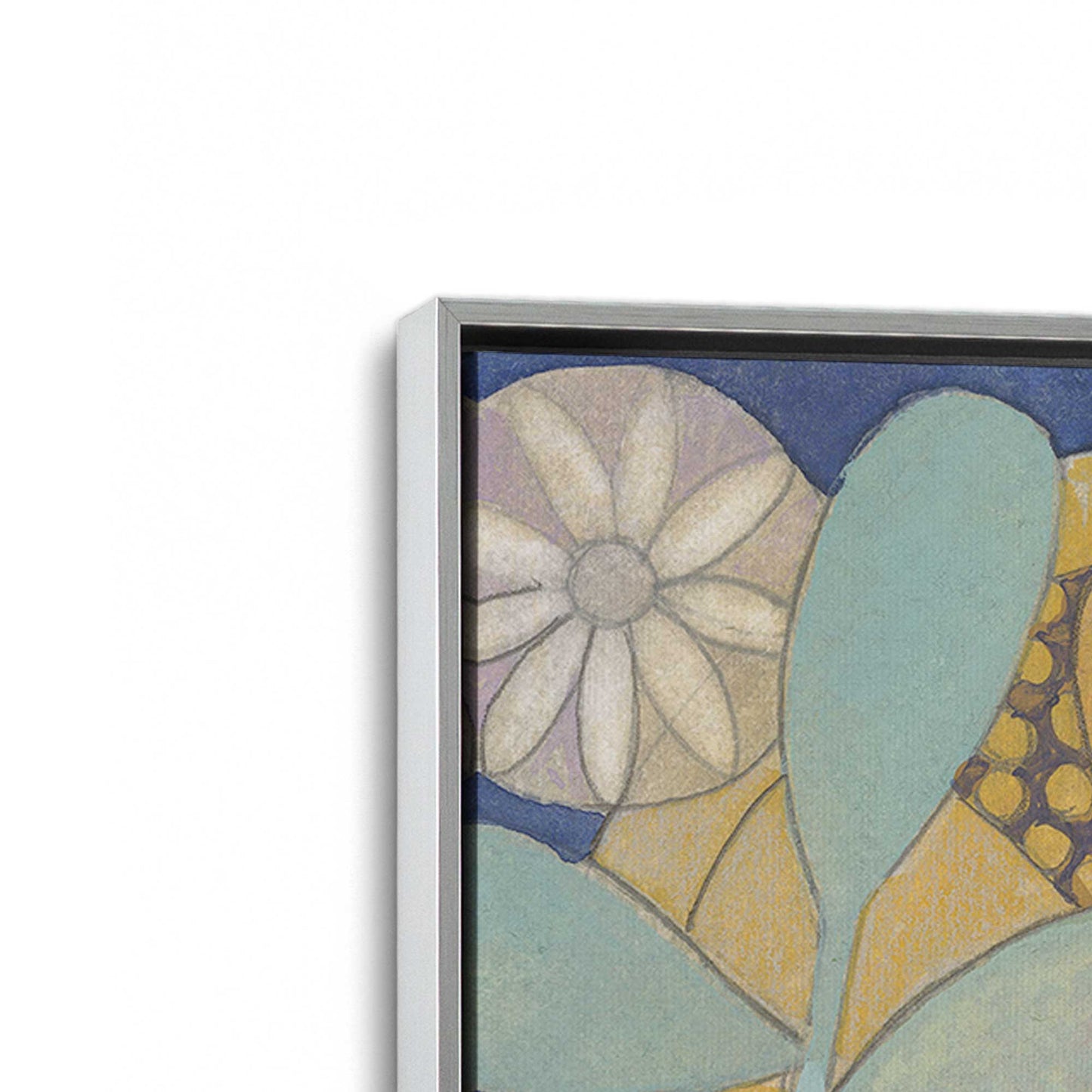 [Color:Polished Chrome], Picture of art in a Polished Chrome frame at an angle