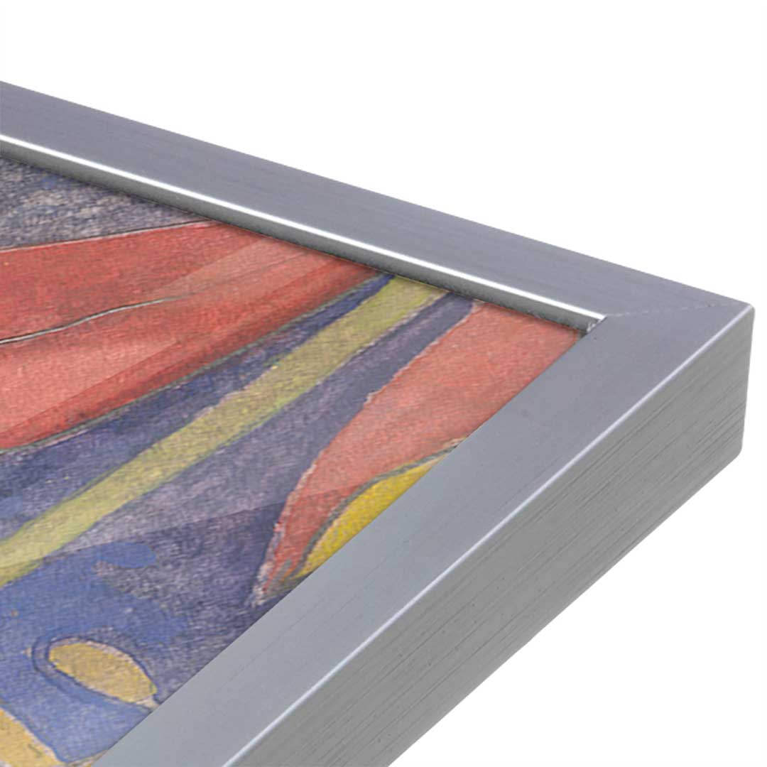 [Color:Polished Chrome], Picture of art in a Polished Chrome frame at an angle