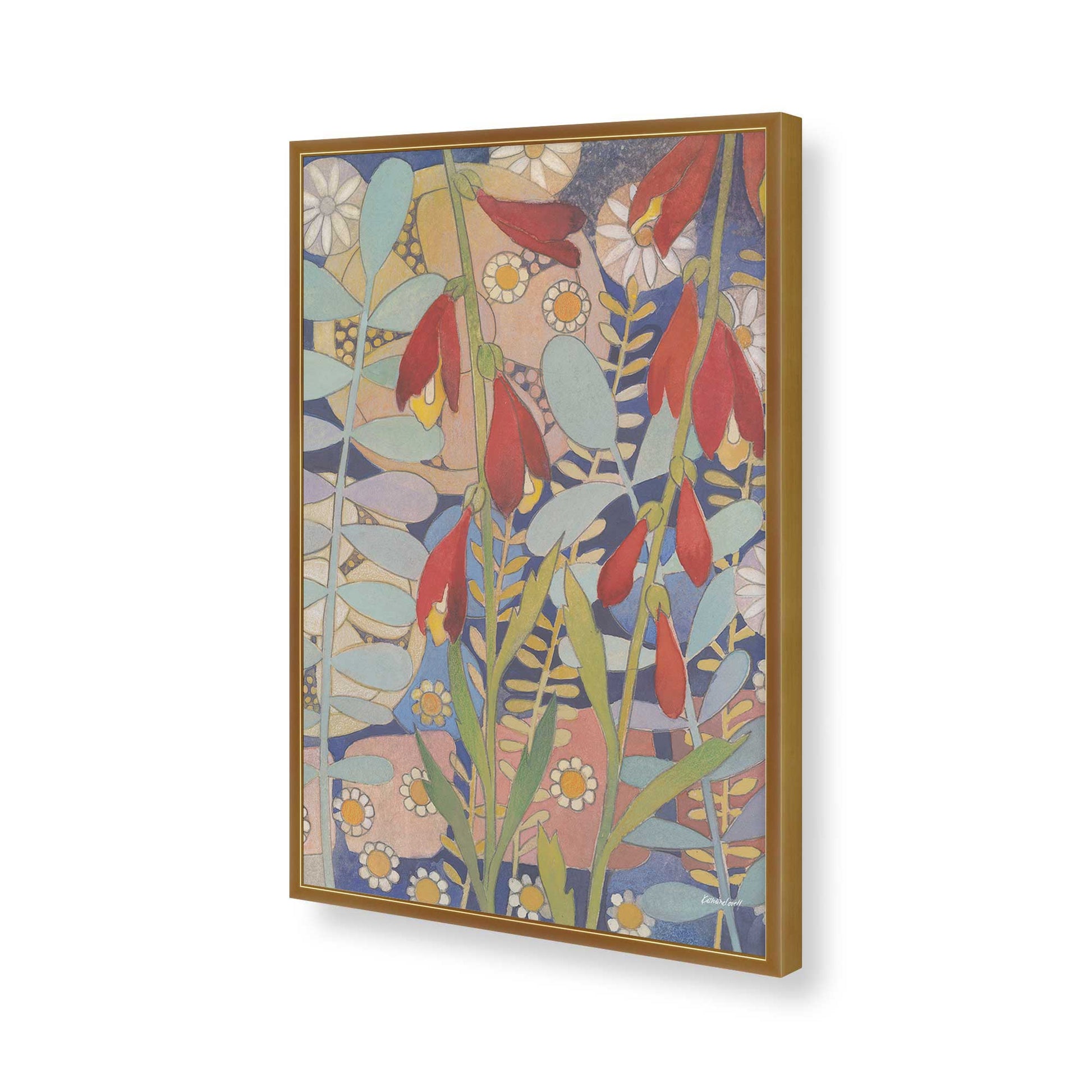 [Color:Polished Gold], Picture of art in a Polished Gold frame of the corner