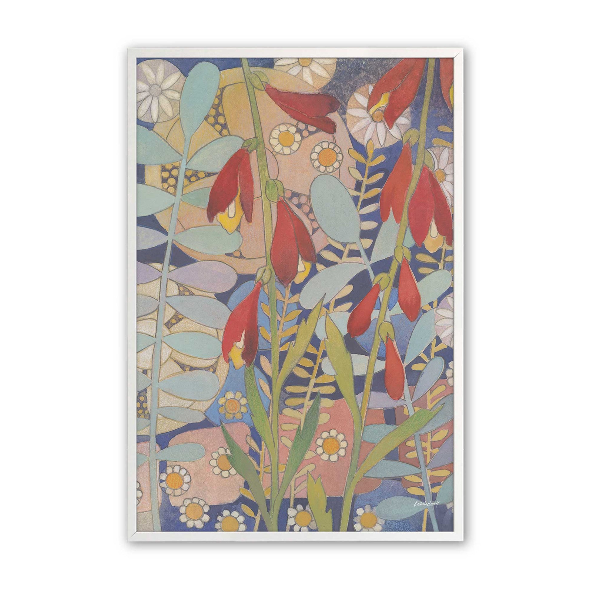 [Color:Opaque White], Picture of art in a Opaque White frame