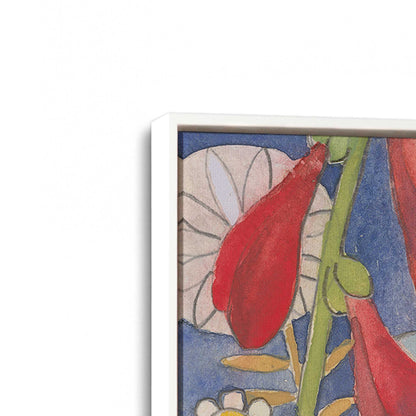 [Color:Opaque White], Picture of art in a White frame at an angle