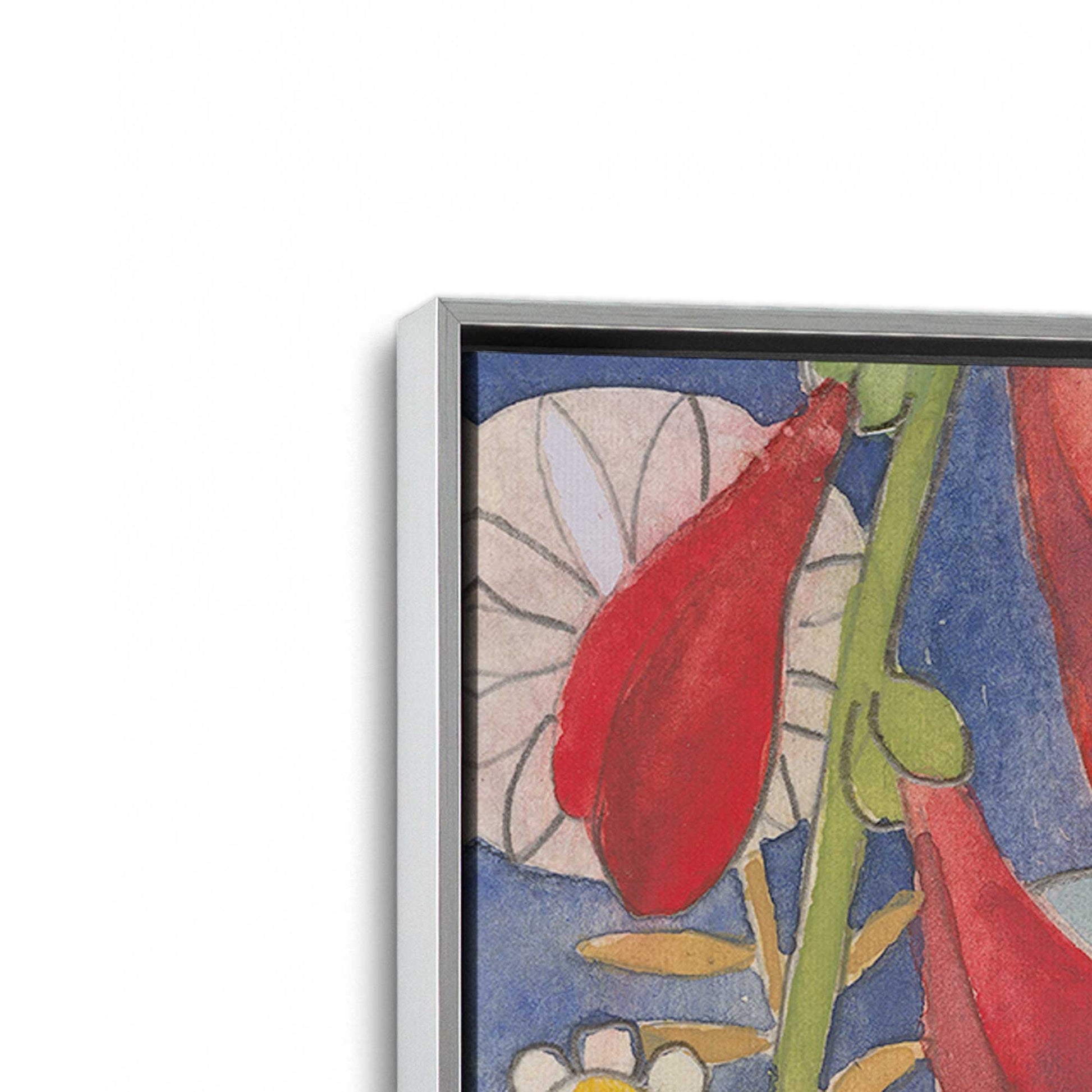 [Color:Polished Chrome], Picture of art in a Polished Chrome frame at an angle