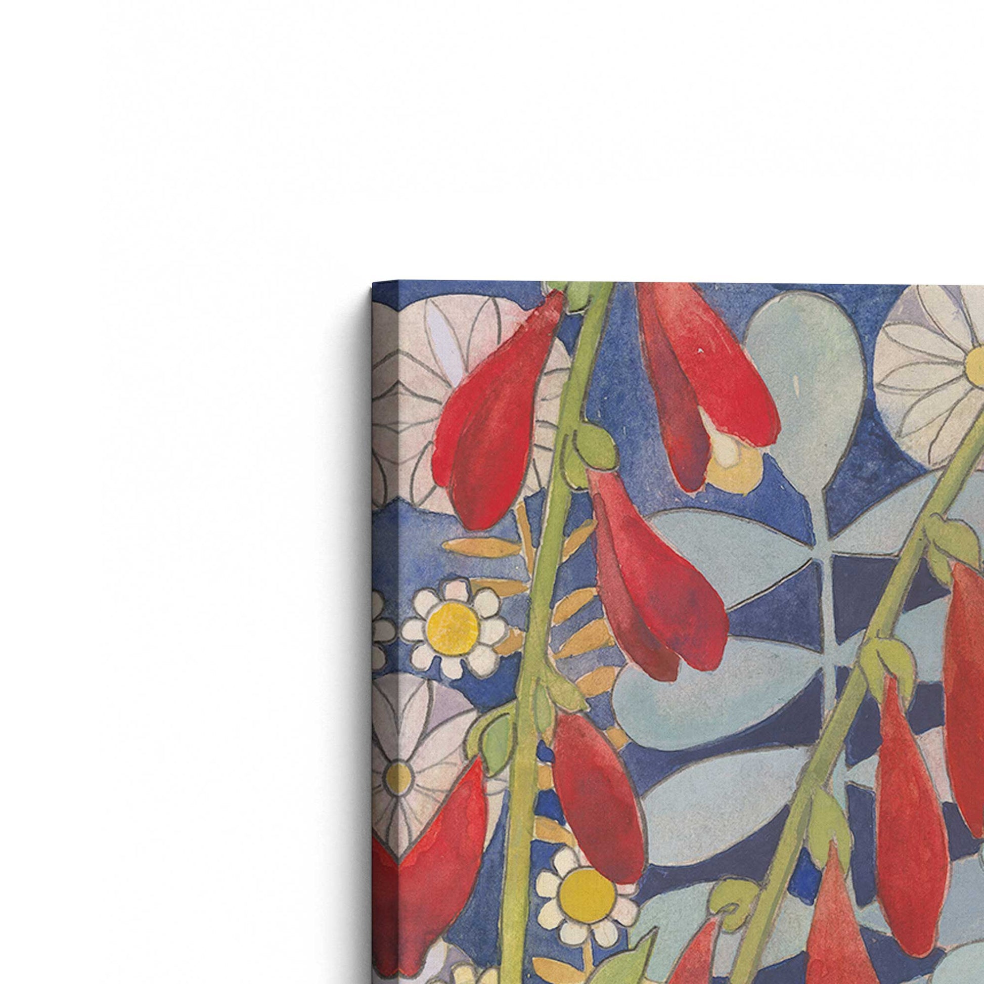 [Color:Stretched Canvas], Picture of the corner of the art