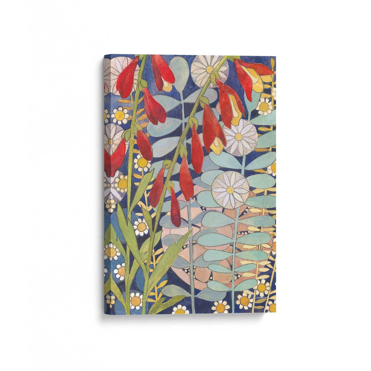 [Color:Stretched Canvas], Picture of art at an angle