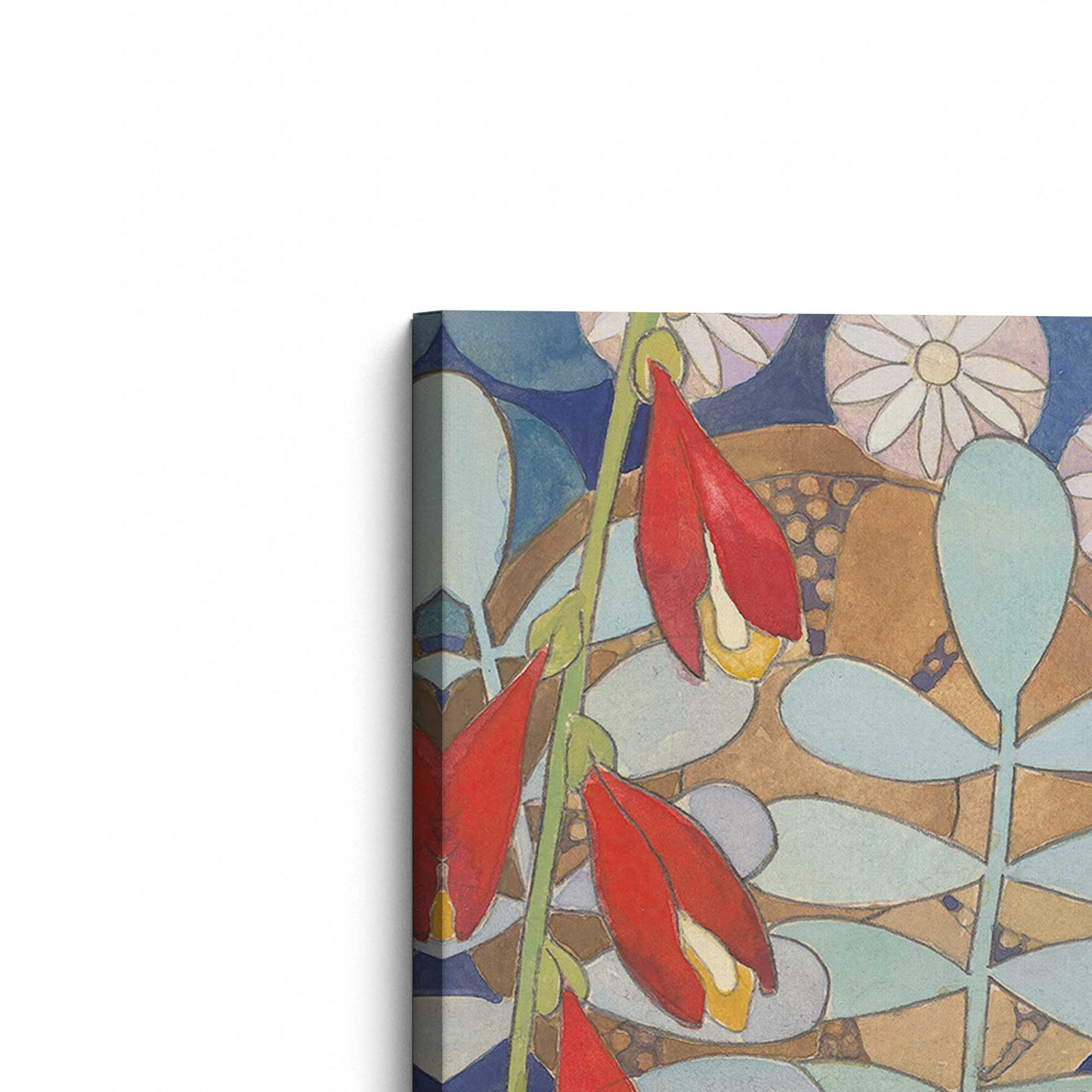 [Color:Stretched Canvas], Picture of the corner of the art