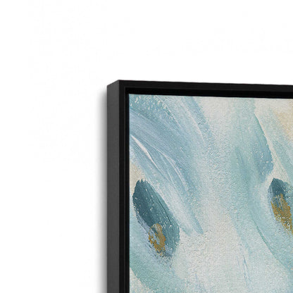 [Color:Satin Black], Picture of art in a Satin Black frame at an angle