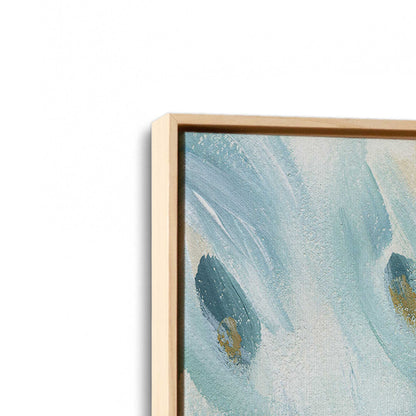 [Color:American Maple], Picture of art in a American Maple frame at an angle