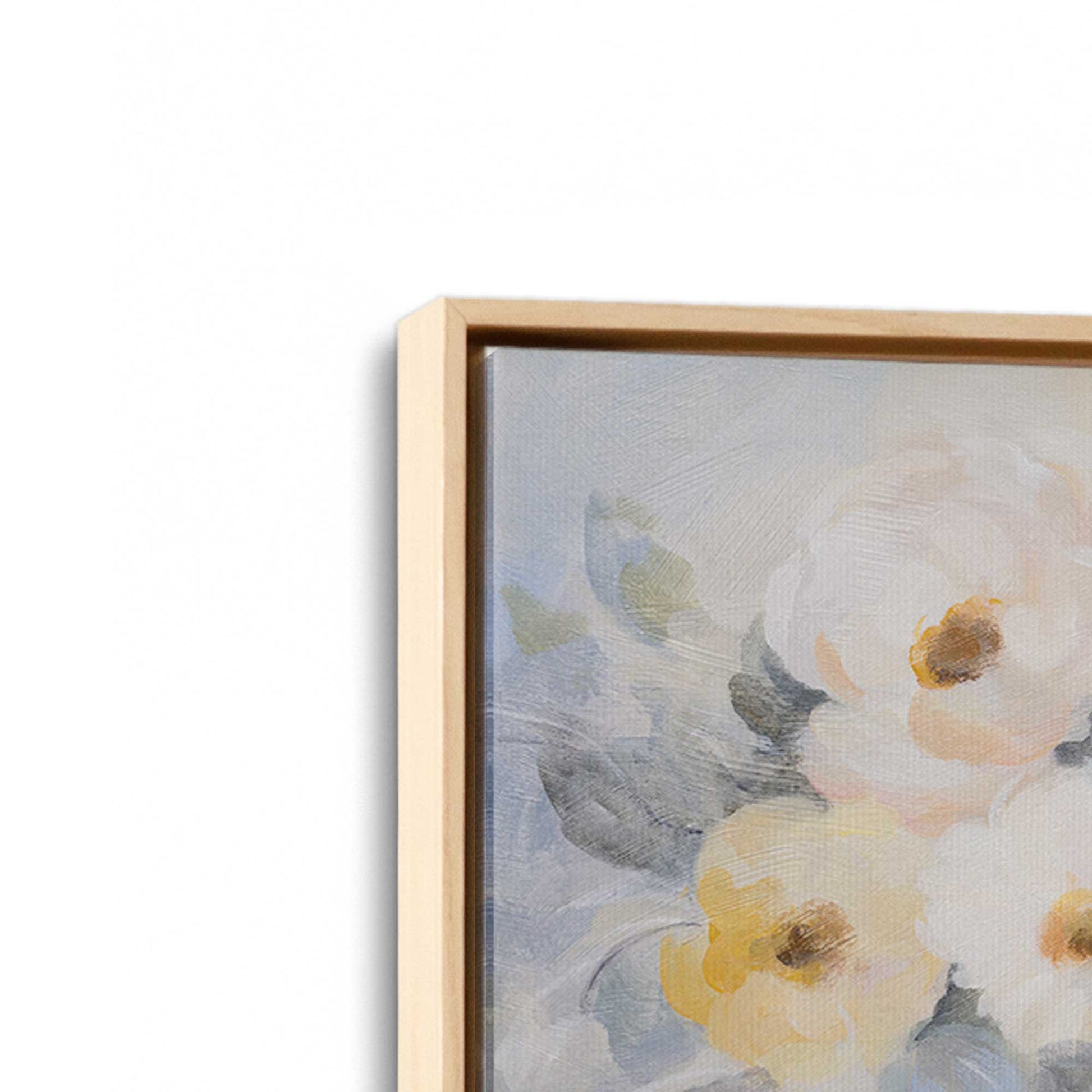 [Color:American Maple], Picture of art in a American Maple frame at an angle