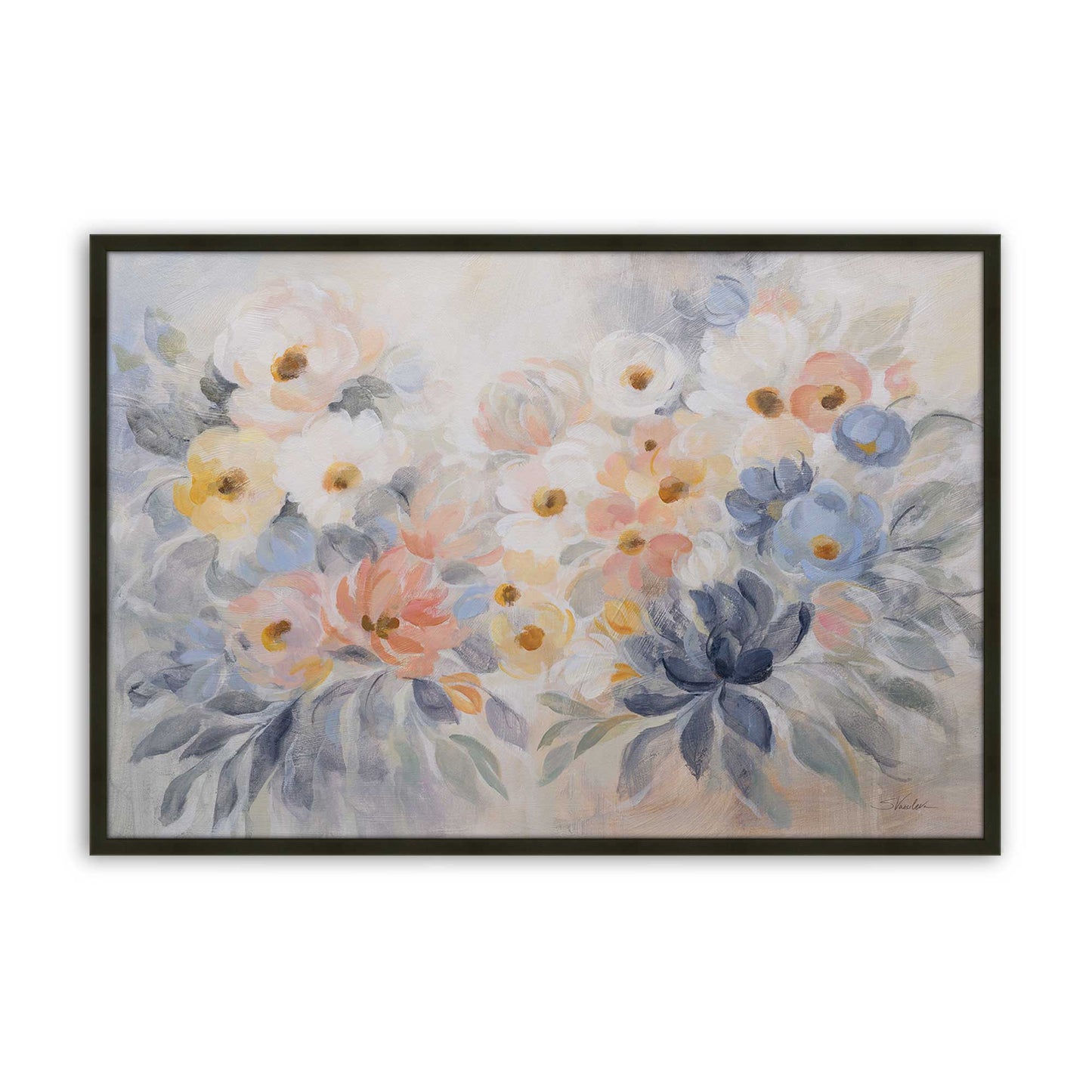 [Color:Satin Black], Picture of art in a Satin Black frame