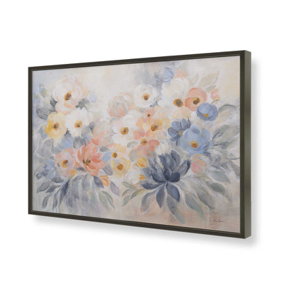 [Color:Satin Black], Picture of art in a Satin Black frame of the corner