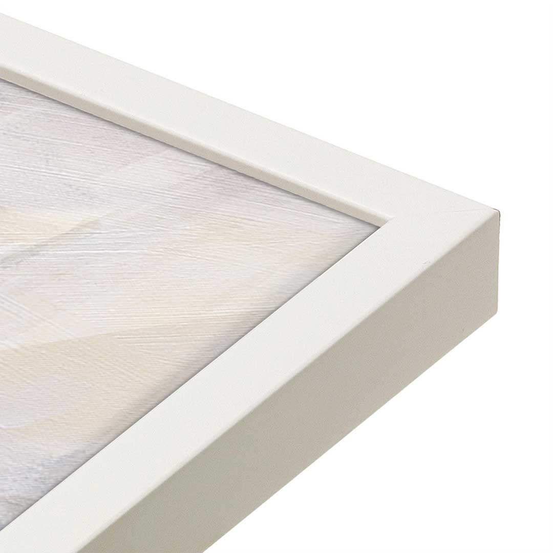 [Color:Opaque White], Picture of art in a Opaque White frame at an angle