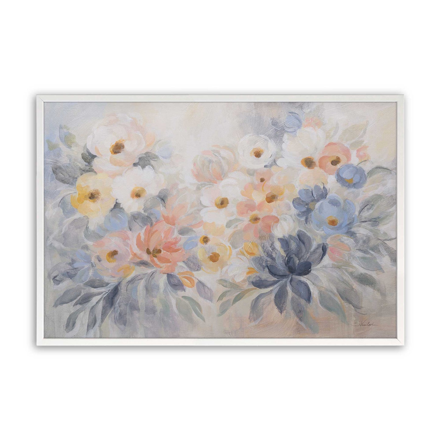[Color:Opaque White], Picture of art in a Opaque White frame