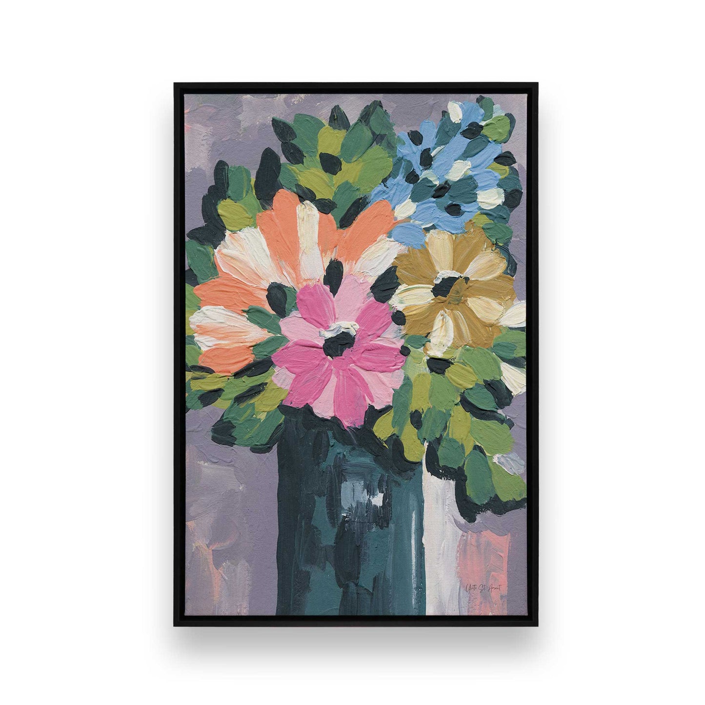 [Color:Satin Black], Picture of art in a Satin Black frame